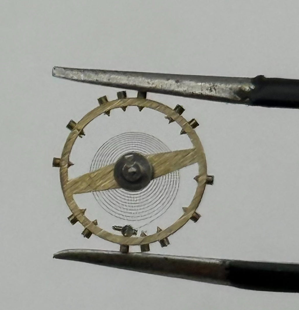 Peseux 60 Balance Wheel Complete And Spring 8¾’’’ 274 Watch Movement Parts NOS