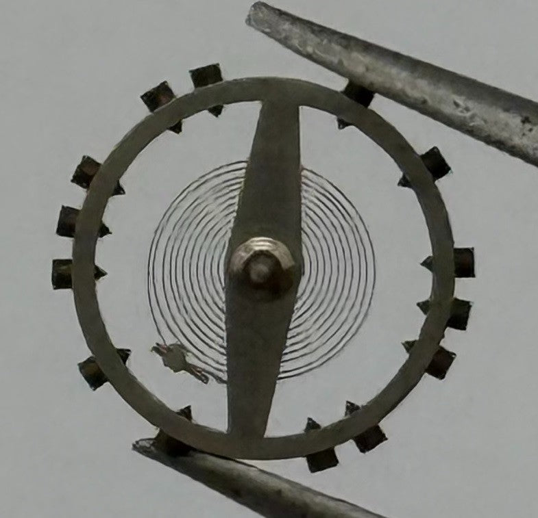 AS 1051 Balance Wheel Complete And Spring 5¼’’’ 34M Watch Movement Parts NOS