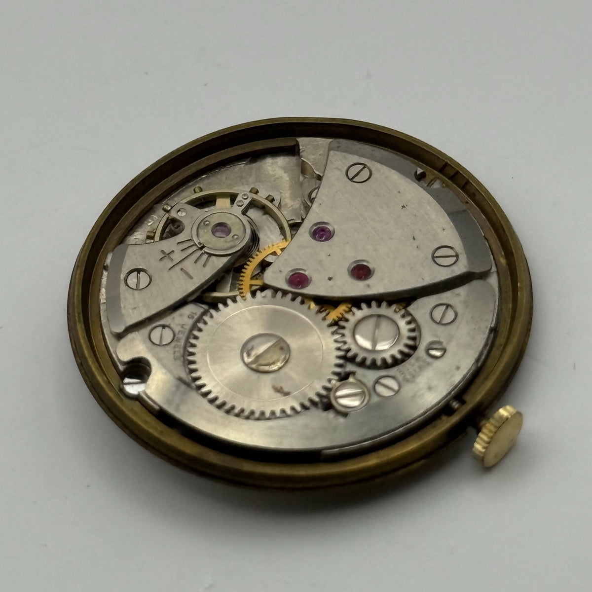 FHF 67 Watch Movement - Avia 15 Jewels - For Parts / Repair - 29.8mm