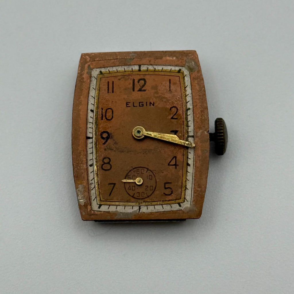 Elgin Grade 537 Watch Movement - Model 1 -  Running - For Parts / Repair - 15/0s