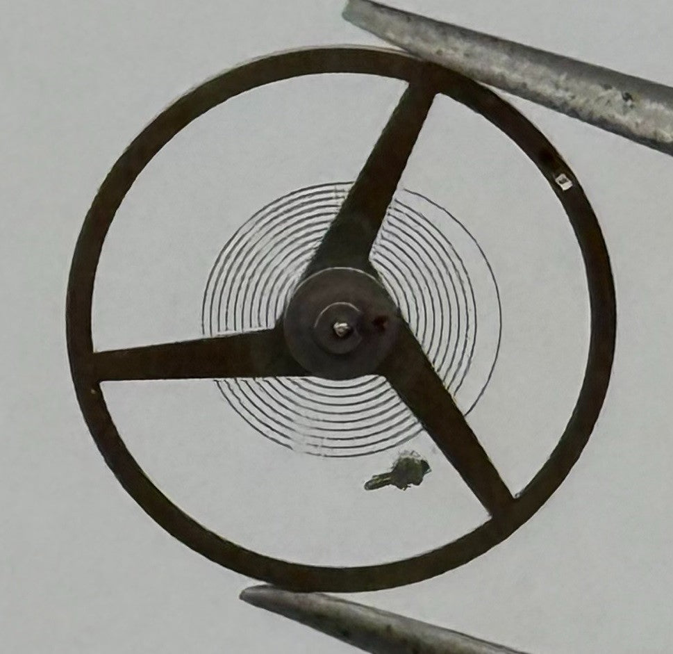 ST 1940 1950 Balance Wheel Complete And Spring 1688 M Watch Movement Parts NOS