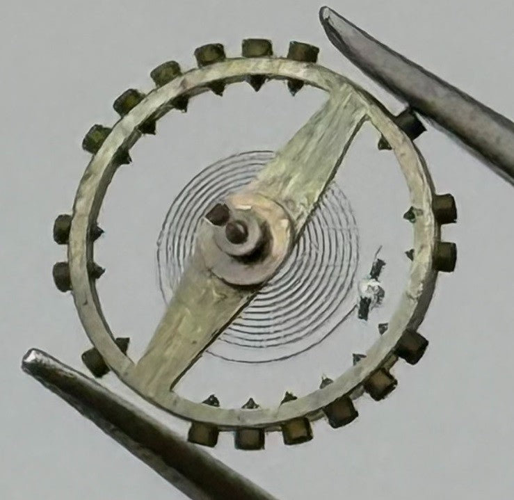 AS 1051 Balance Wheel Complete And Spring 5¼’’’  34 M Watch Movement Parts NOS