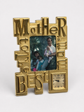 To The Best Mother Miniature Clock & Photo Frame Gold Brand New