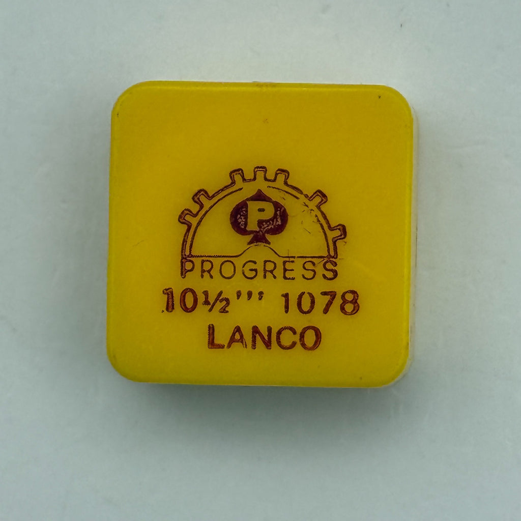 Lanco 1078 Balance Wheel Complete And Spring 10½’’’ Watch Movement Parts NOS