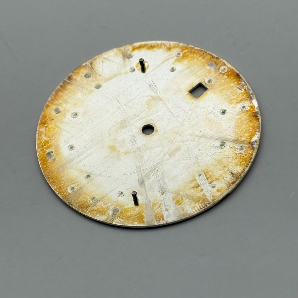 Seiko 7N39-0CY8 Watch Dial White Japan Vintage Spare Parts Repair 30.4mm