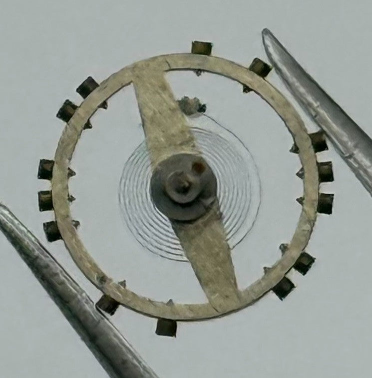 AS 970 Balance Wheel Complete And Spring 8¾''' Renata 27 M Watch Movement Parts
