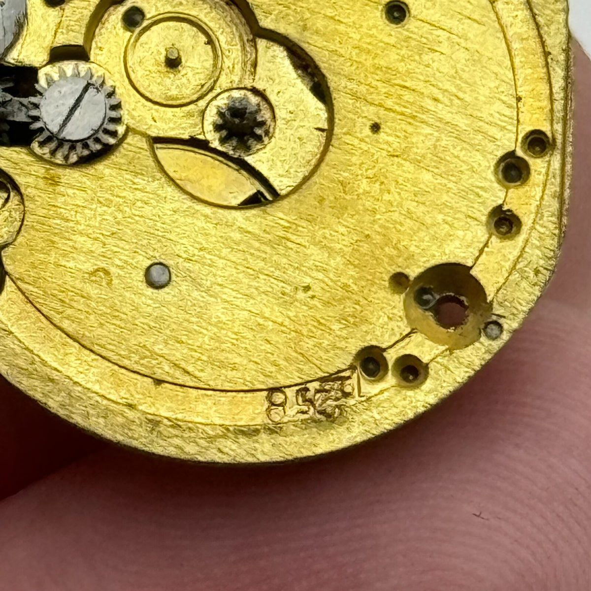 Enicar Trench Watch Movement - Rare Antique - For Parts / Repair - 23.6mm