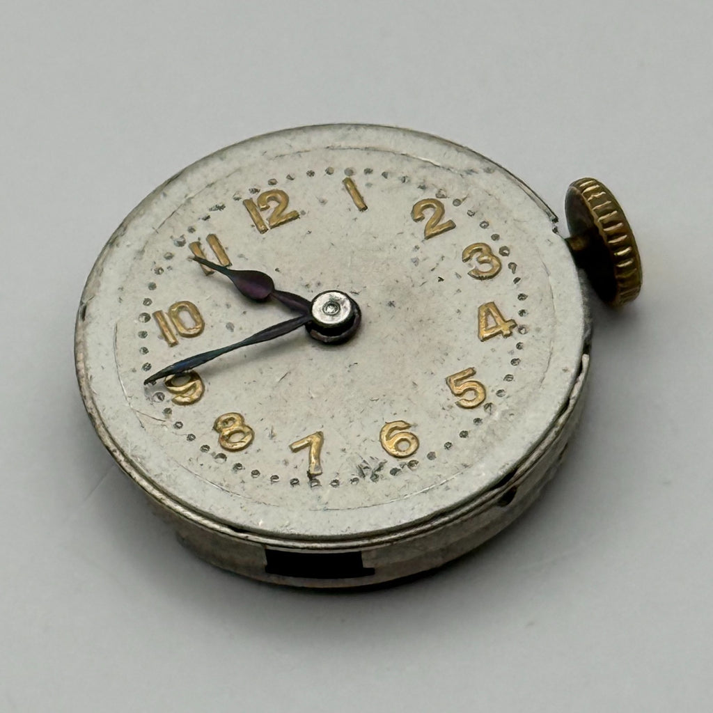 Unidentified Watch Movement Swan 15 Jewels Swiss Manual Wind Parts Repair 19.7mm