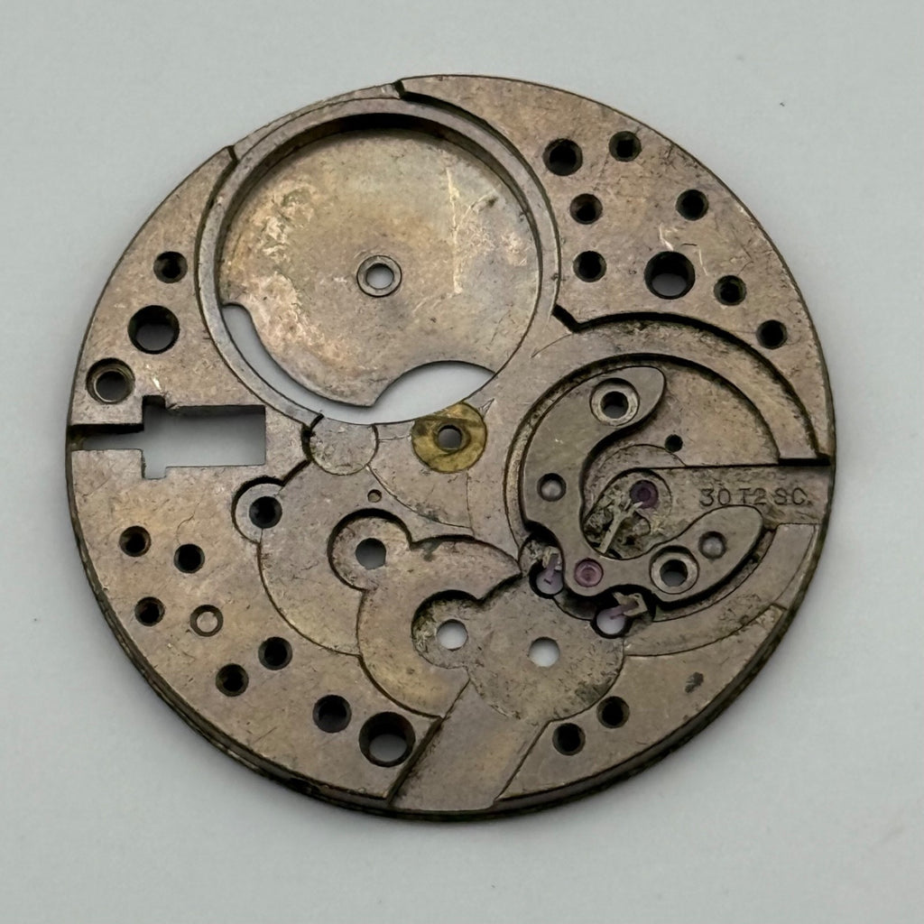 Omega 30T2 SC Watch Movement - Main Plate Rare - For Parts / Repair - 30.5mm
