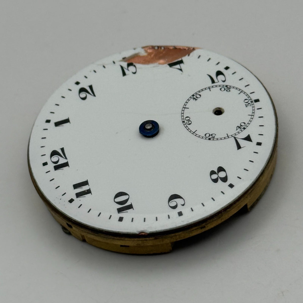 Artox Pocket Watch Movement Hunter Swiss Sub Seconds Vintage Parts Repair 40.2mm