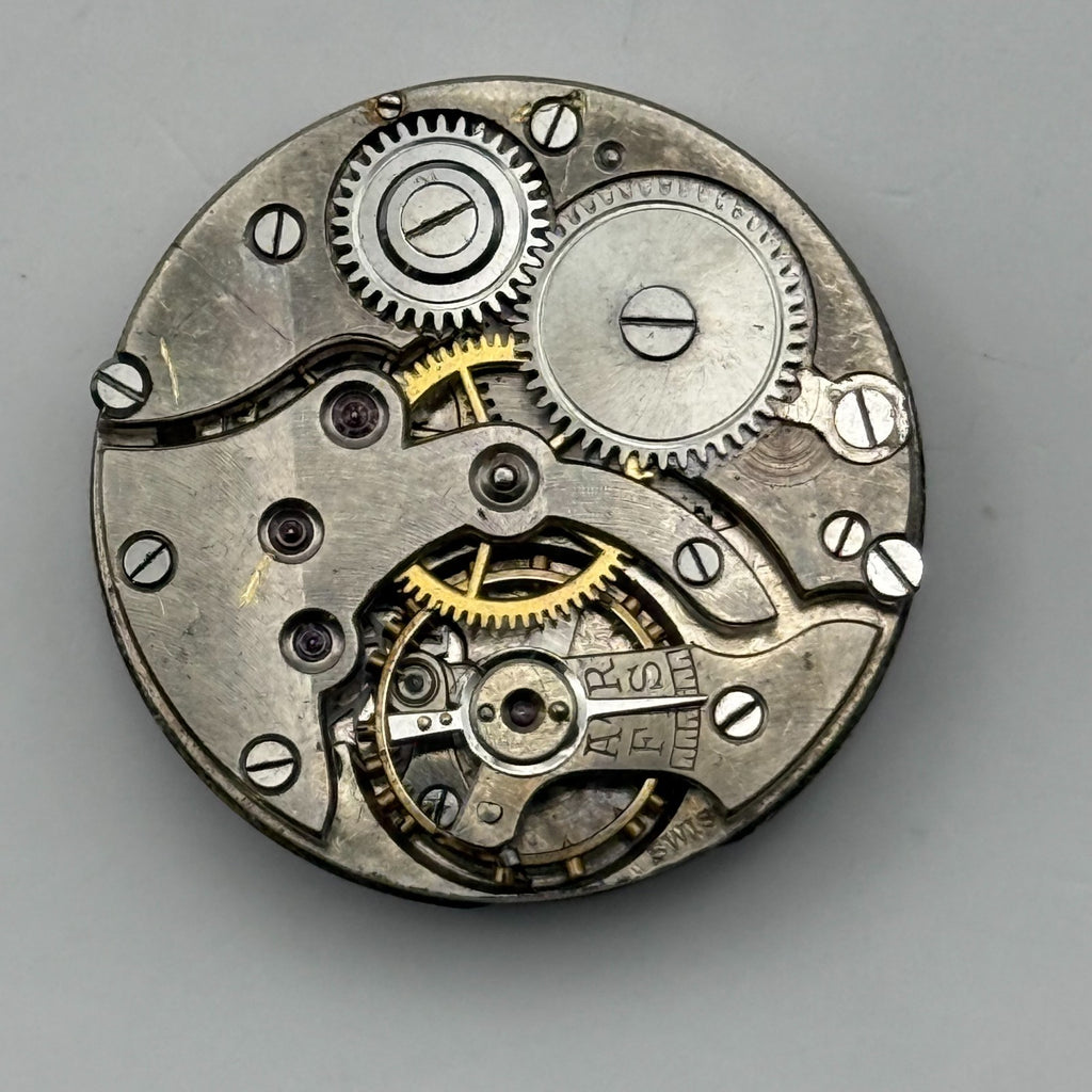 Unidentified Watch Movement Manual Swiss Vintage Wind Parts Repair 24.4mm