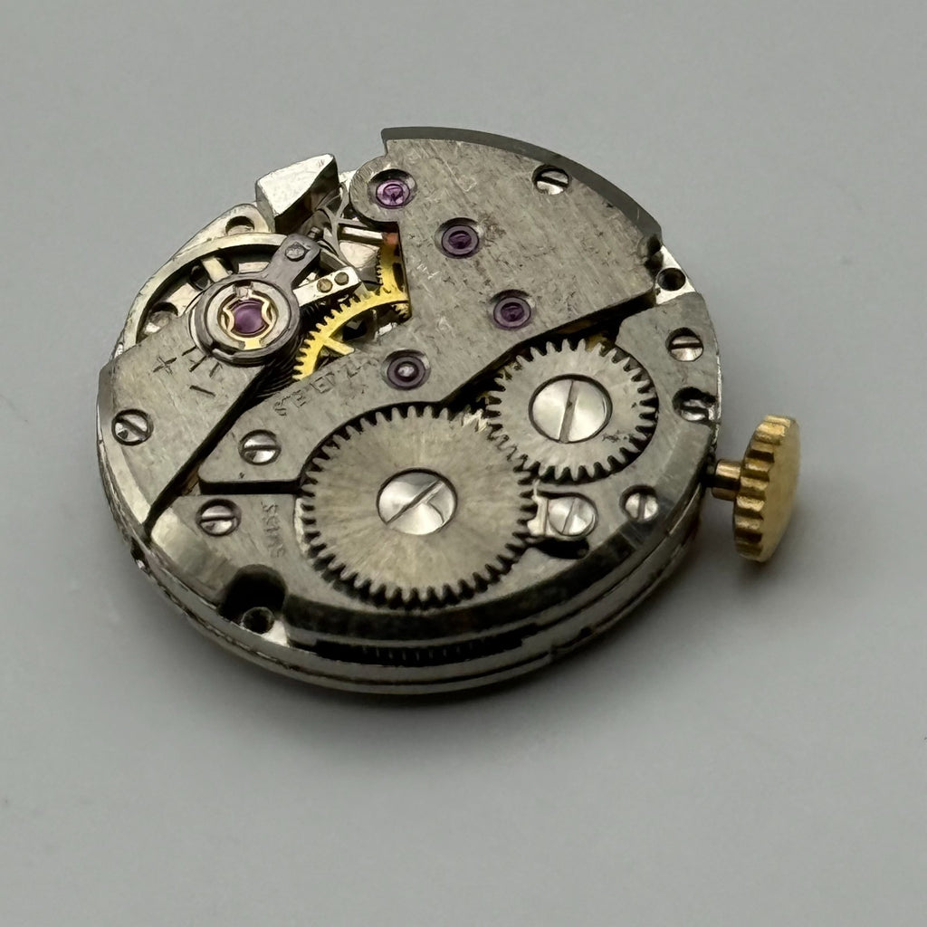 Unitas 6365N Watch Movement Running Excalibur 17 Jewel Swiss Parts Repair 19.6mm