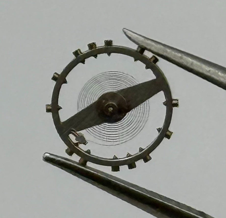 Felsa 4020 Inca Balance Wheel Complete And Spring 1052 Watch Movement Parts NOS