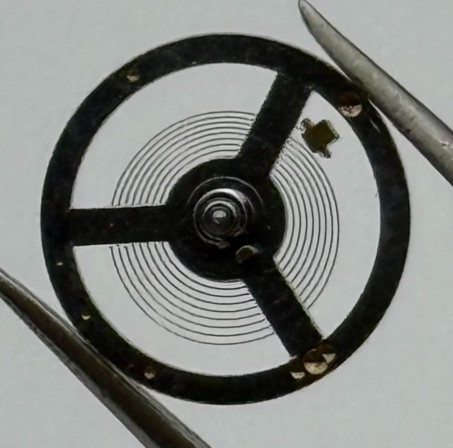 LSH 1262 Rosk Balance Wheel Complete And Spring 12’’’ 1855 Watch Movement Parts