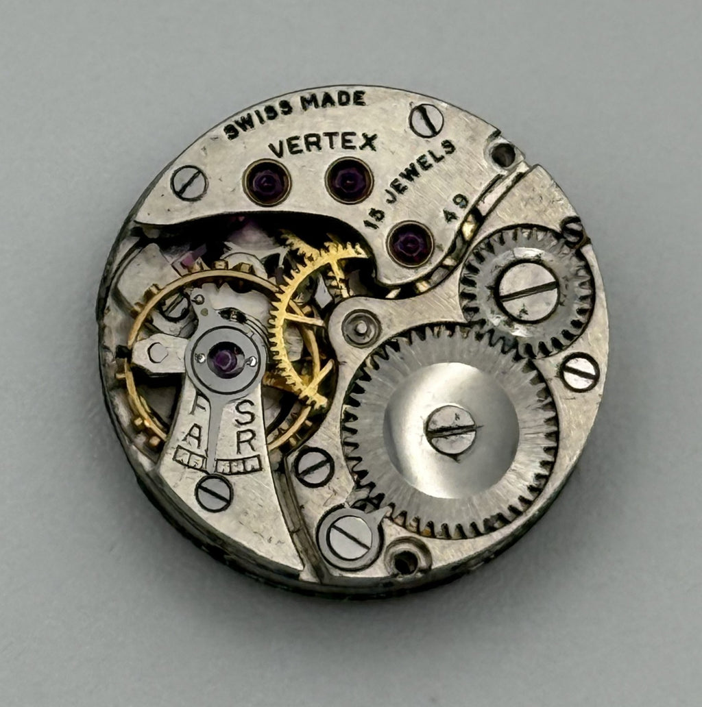 Revue 49 Watch Movement - Vertex - For Parts / Repair