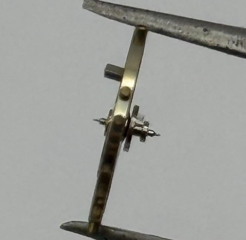 Lanco 1020 Balance Wheel Complete And Spring Progress Watch Movement Parts NOS