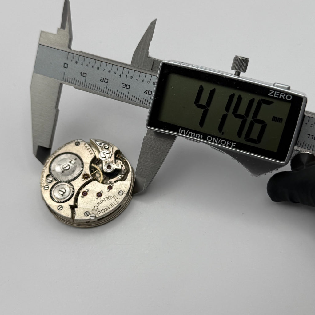 Denco Hunter Pocket Watch Movement Sub Seconds 17J Manual Wind Parts 40.5mm