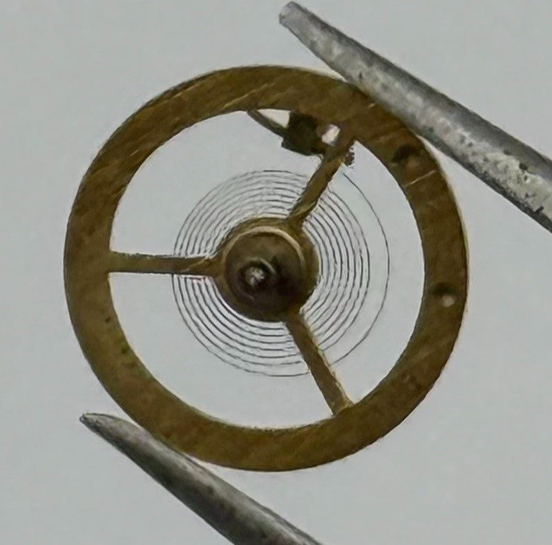 AS 1037 Balance Wheel Complete And Spring 5¼''' Watch Movement Parts NOS