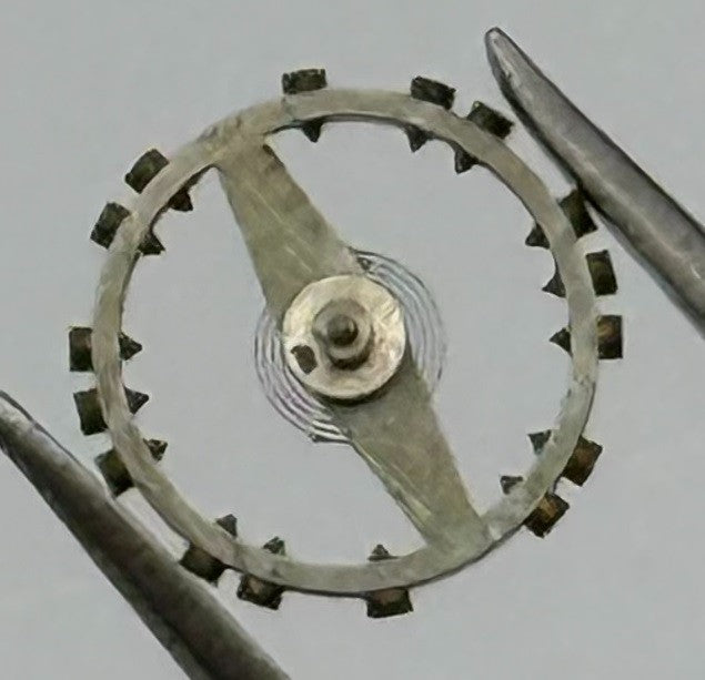PUW 70 Balance Wheel Complete And Spring 5’’’ Watch Movement Parts NOS
