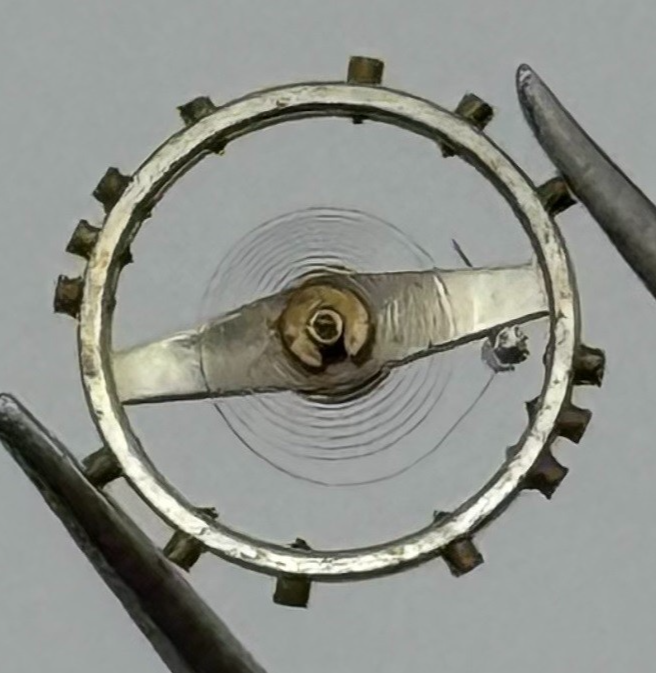 Pesuex 150 Balance Wheel Complete And Spring 7¾’’’ 278 Watch Movement Parts NOS