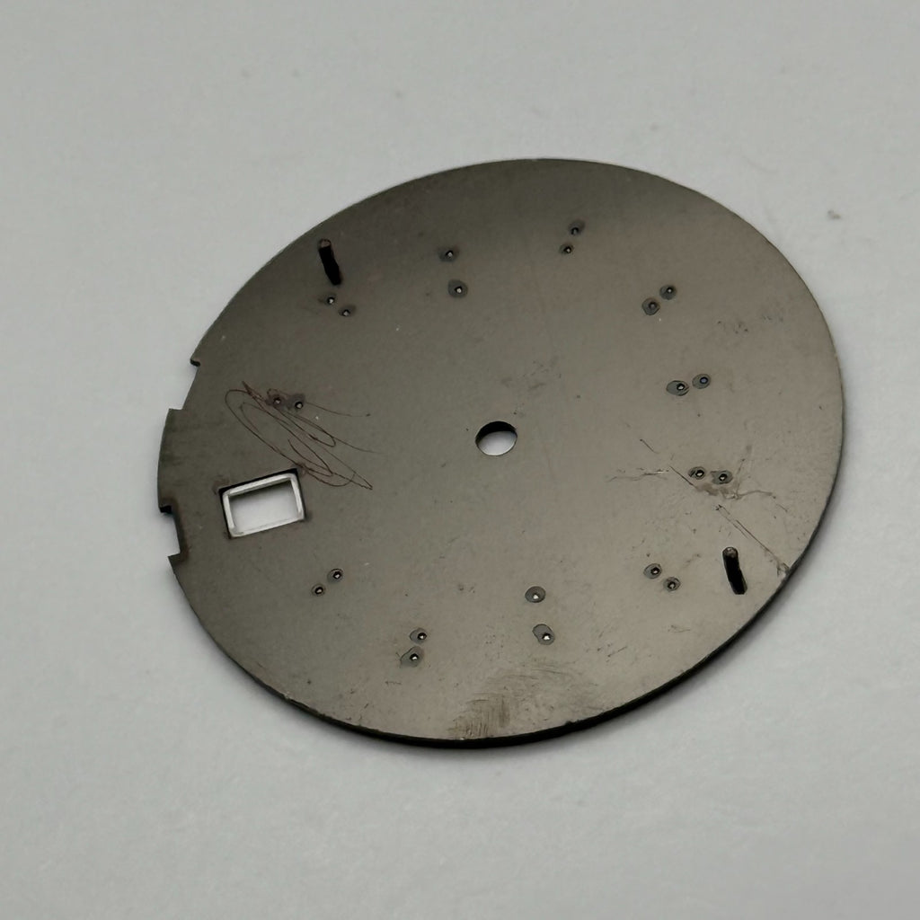 Seiko 5M62-08P8 Watch Dial Kinetic Titanium 100M Black Spare Parts Repair 28.9mm