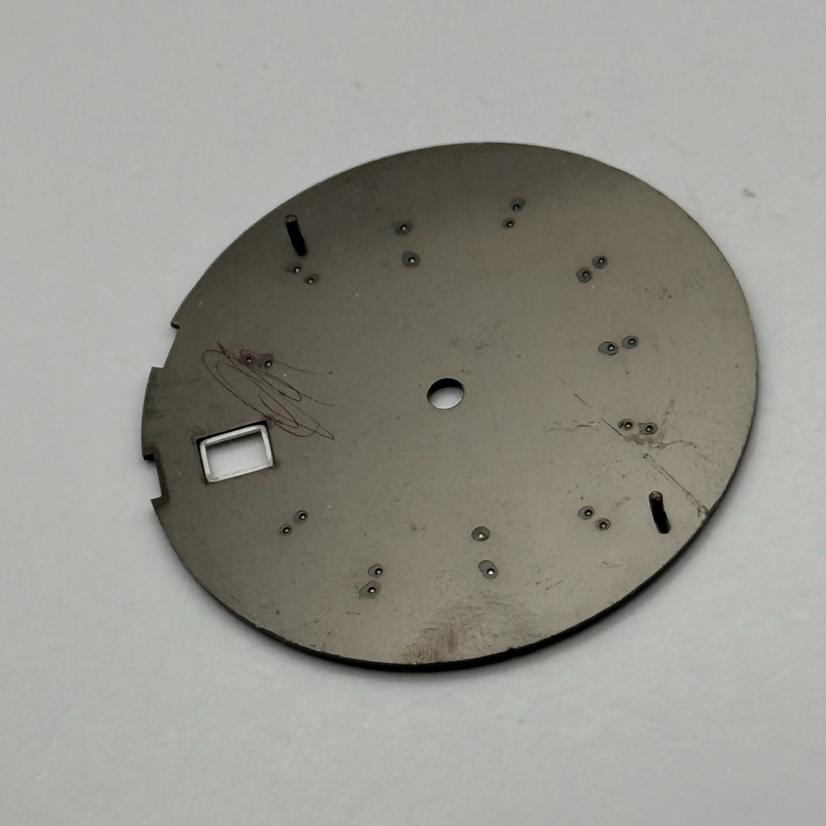 Seiko 5M62-08P8 Watch Dial Kinetic Titanium 100M Black Spare Parts Repair 28.9mm