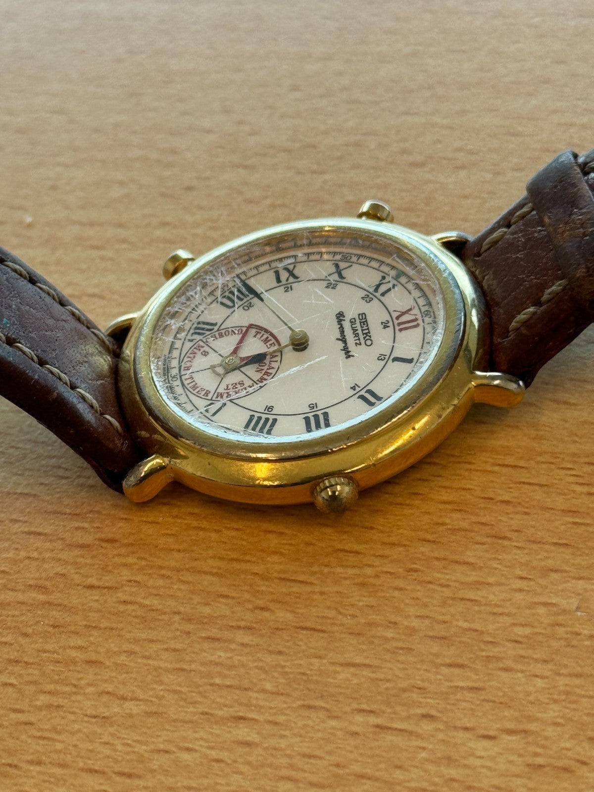 Seiko 8M25-6000 Dancing Hands Watch - Quartz Chronograph - Spares/Repairs