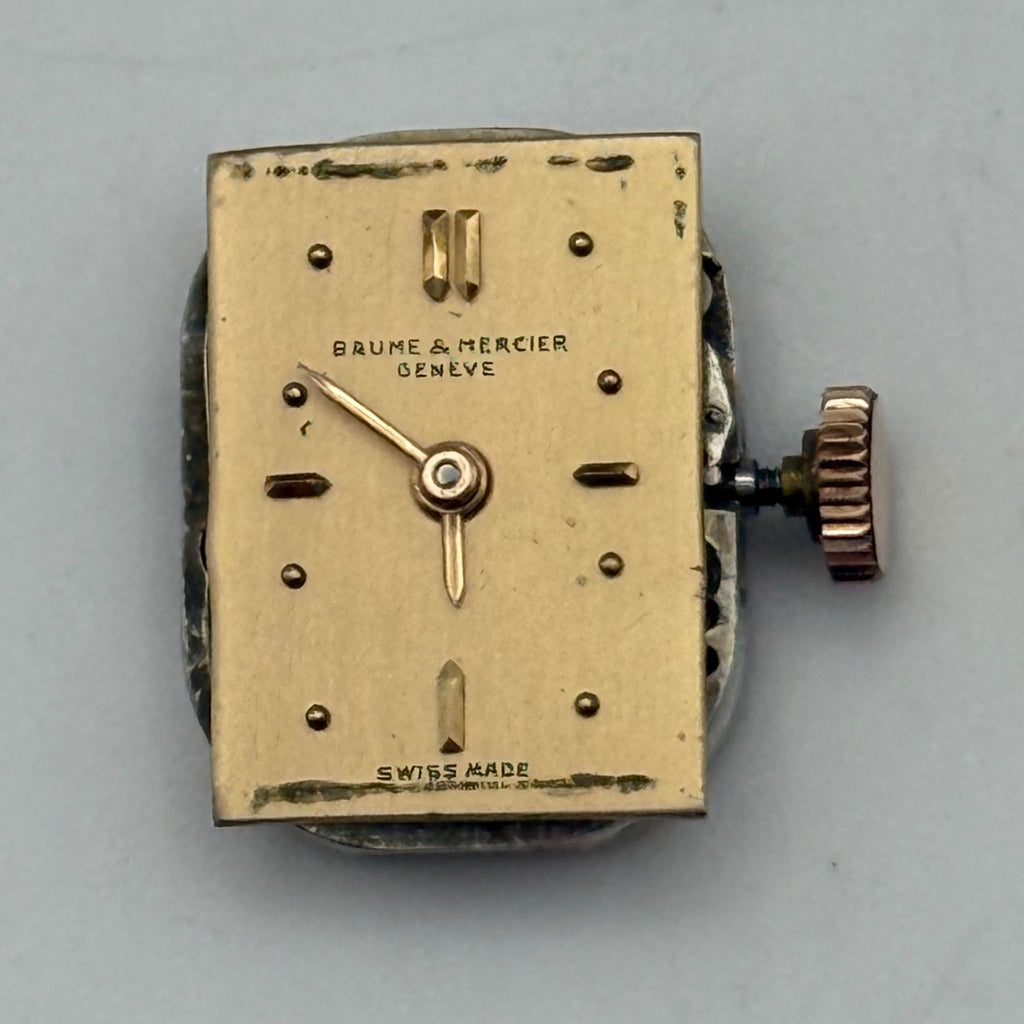 Baume Mercier Geneve B&M Watch Movement Ladies Manual Vintage Swiss Parts 12.4mm