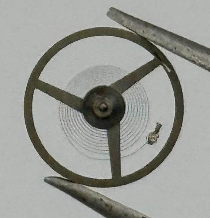 FHF 59-21 Balance Wheel Complete And Spring Renata 1353 Watch Movement Parts NOS