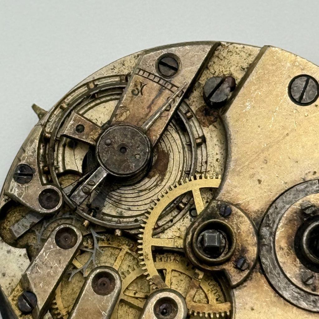 Compensation Balance Pocket Watch Movement - Patent Lever -Parts / Repair 42.8mm