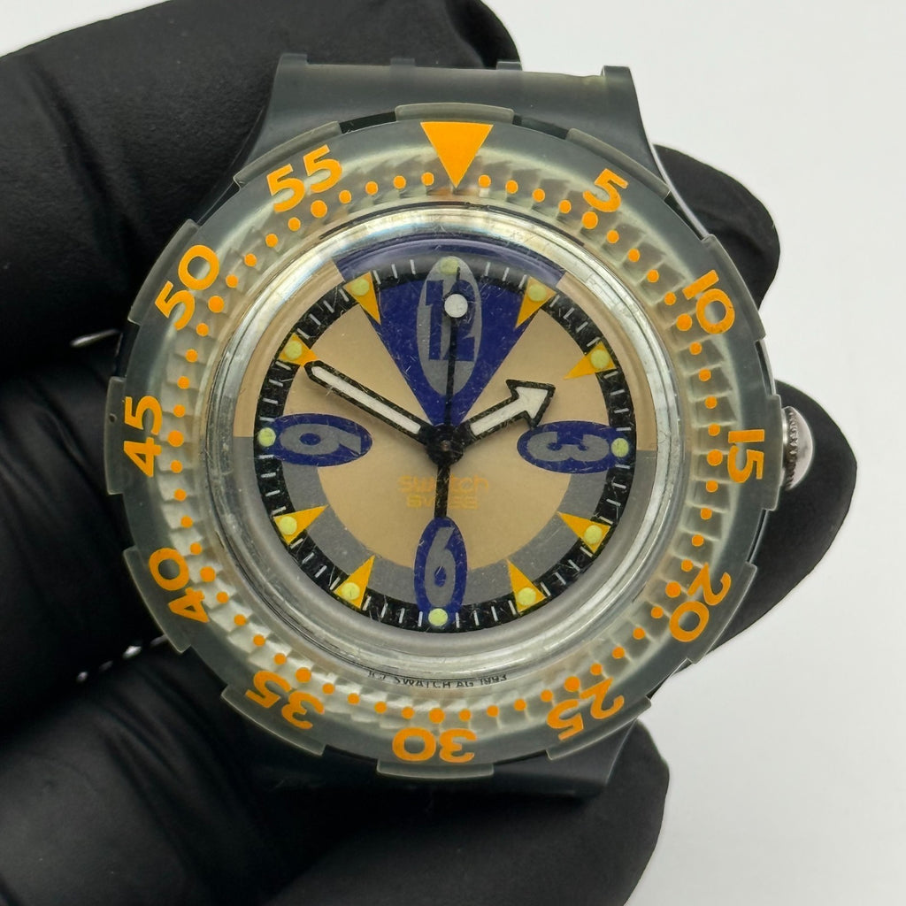 Vintage Swatch Scuba 200 Watch SDM103 Starflash 1994 Swiss 40mm Parts Repair