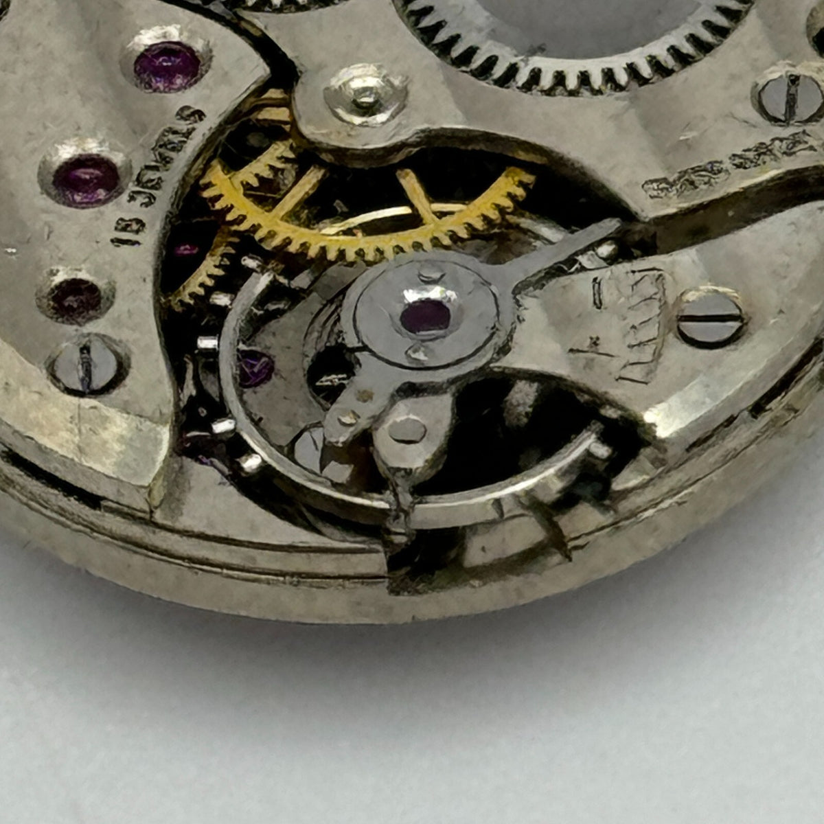 Revue Cal 78 Watch Movement - Roman Numerals - For Parts / Repair - 19.6mm