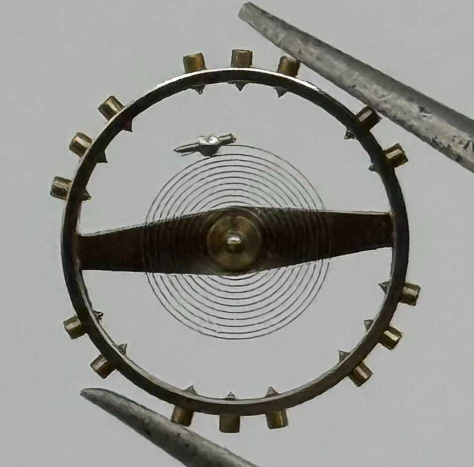 AS 1336 Balance Wheel Complete And Spring 11½''' Watch Movement Parts NOS