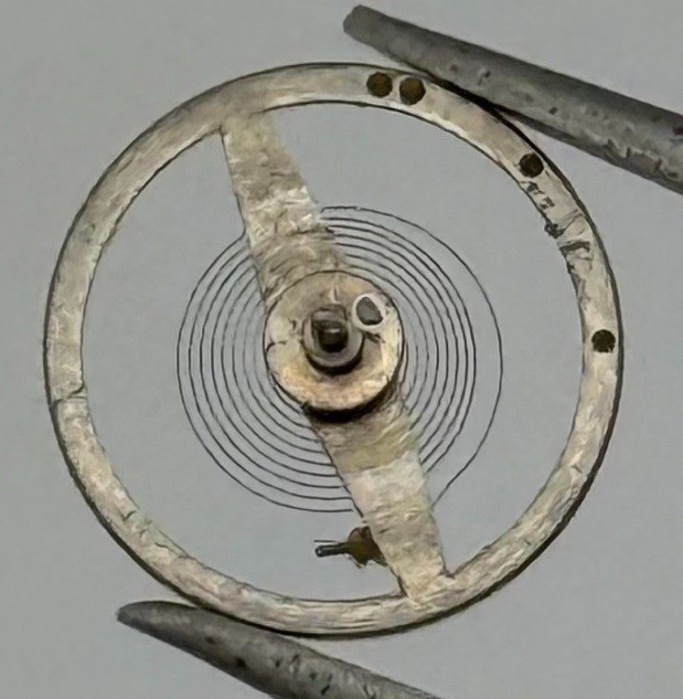 Oris 531 Balance Wheel Complete And Spring Renata 773 M Watch Movement Parts NOS
