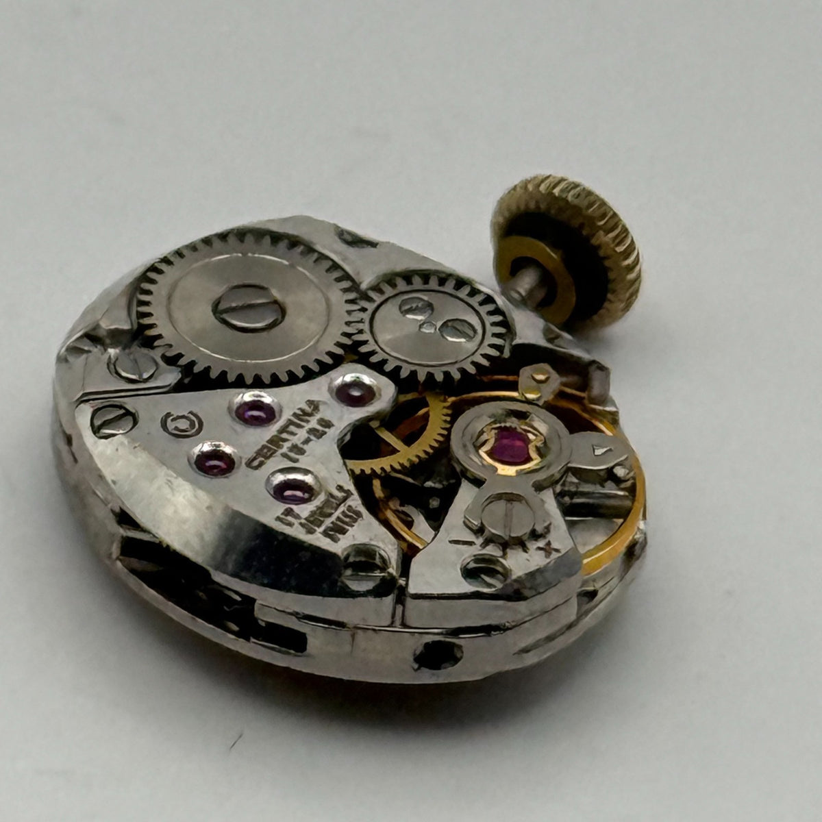 Certina 13-20 Watch Movement Ladies 17 Jewels Running Manual Wind Parts 15.5mm
