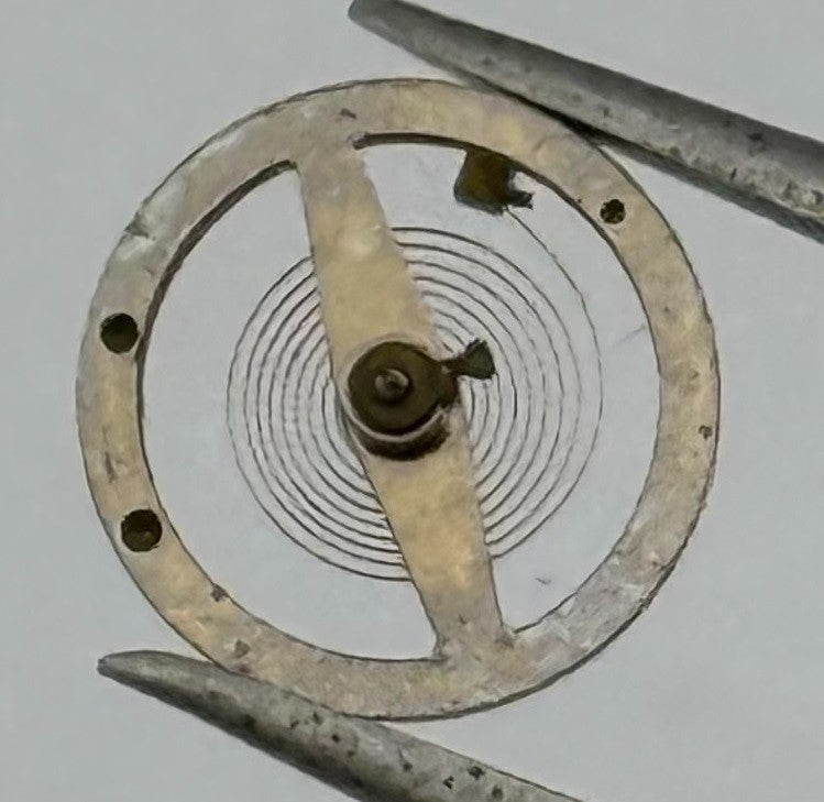 OC R7 DGT Balance Wheel Complete And Spring 10½''' 1534 Watch Movement Parts NOS