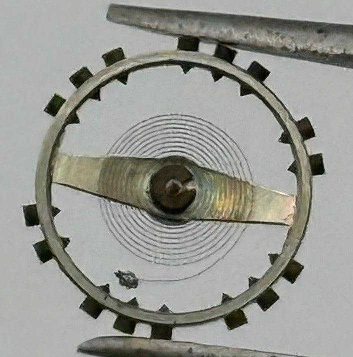 AS 1051 Balance Wheel Complete And Spring 5¼’’’ 34 M Watch Movement Parts NOS