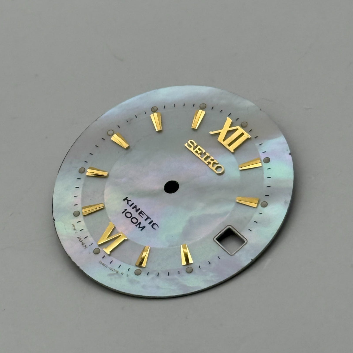 Seiko 5M62-OCXB Watch Dial Kinetic 100M MOP Japan Spare Parts Repair 27.4mm