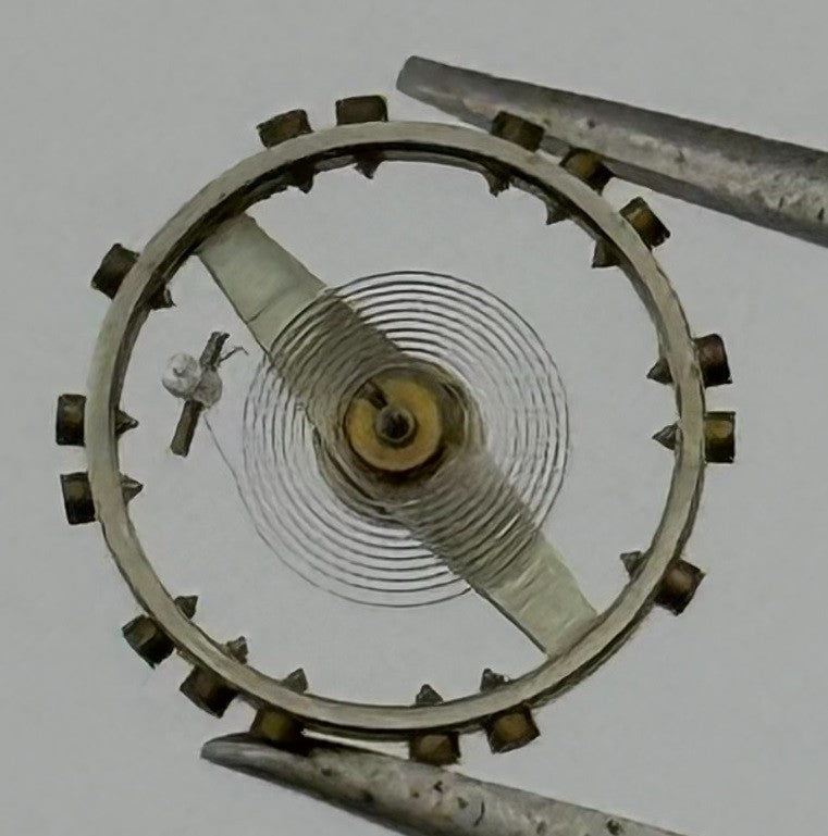 FHF 60 Balance Wheel Complete And Spring 6¾ x8’’’ 200 Watch Movement Parts NOS