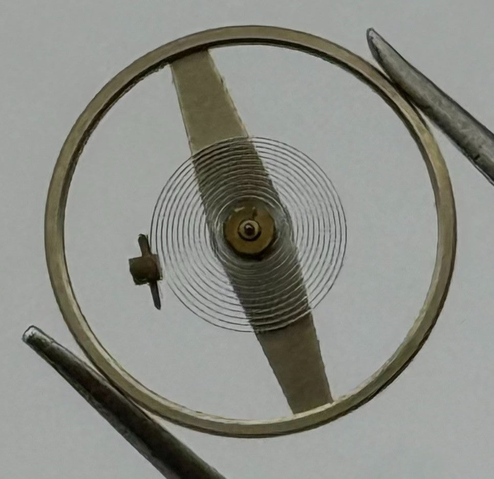 Junghans 93 Balance Wheel Complete And Spring Progress Watch Movement Parts NOS