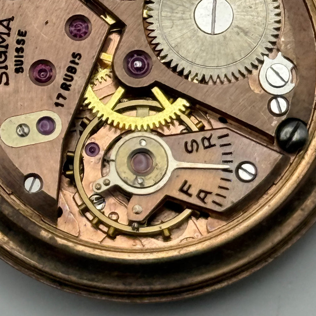 FEF 310 Watch Movement Sigma 17 Rubis Swiss Manual Wind Parts Repair 25.9mm