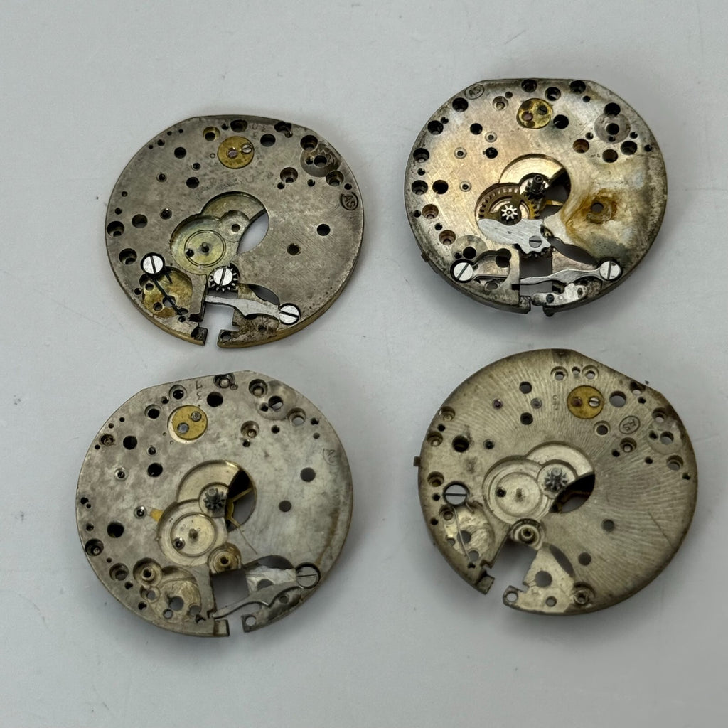 AS Watch Movement - 4x A. Schild Main Plates - For Parts / Repair