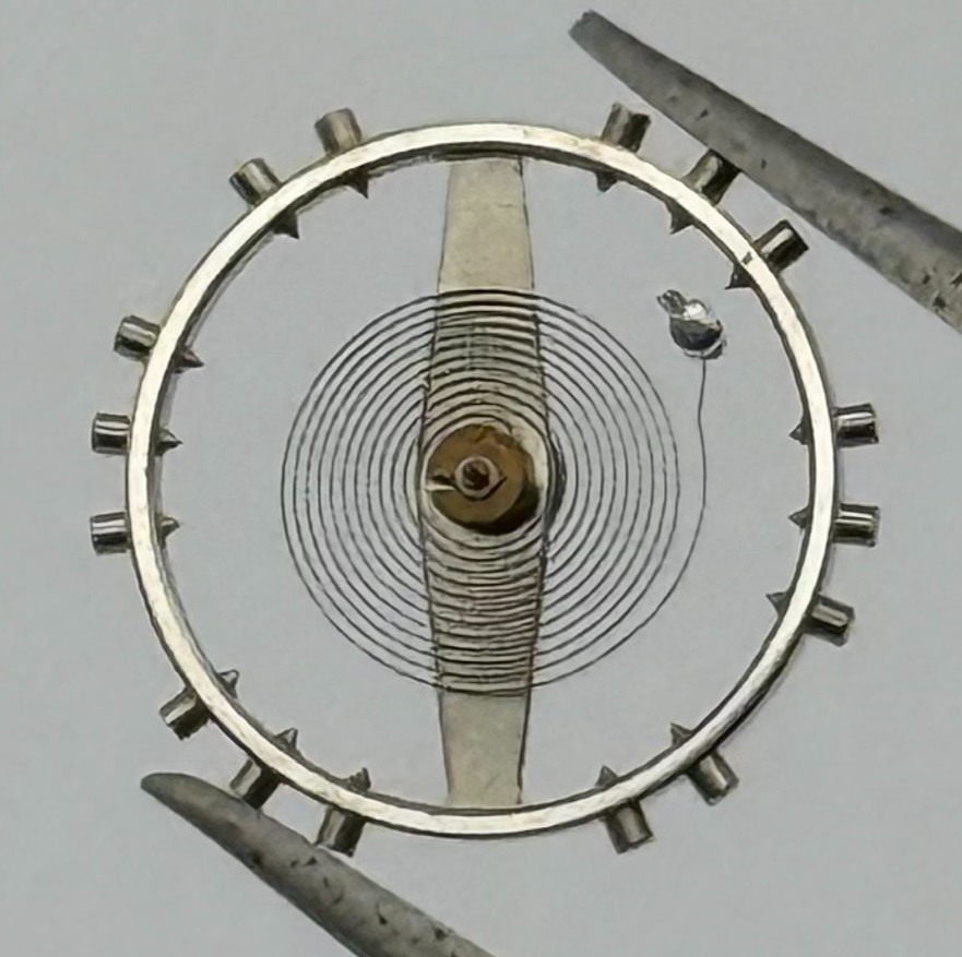 Felsa 4000 4010 Balance Wheel Complete And Spring 1435 Watch Movement Parts NOS