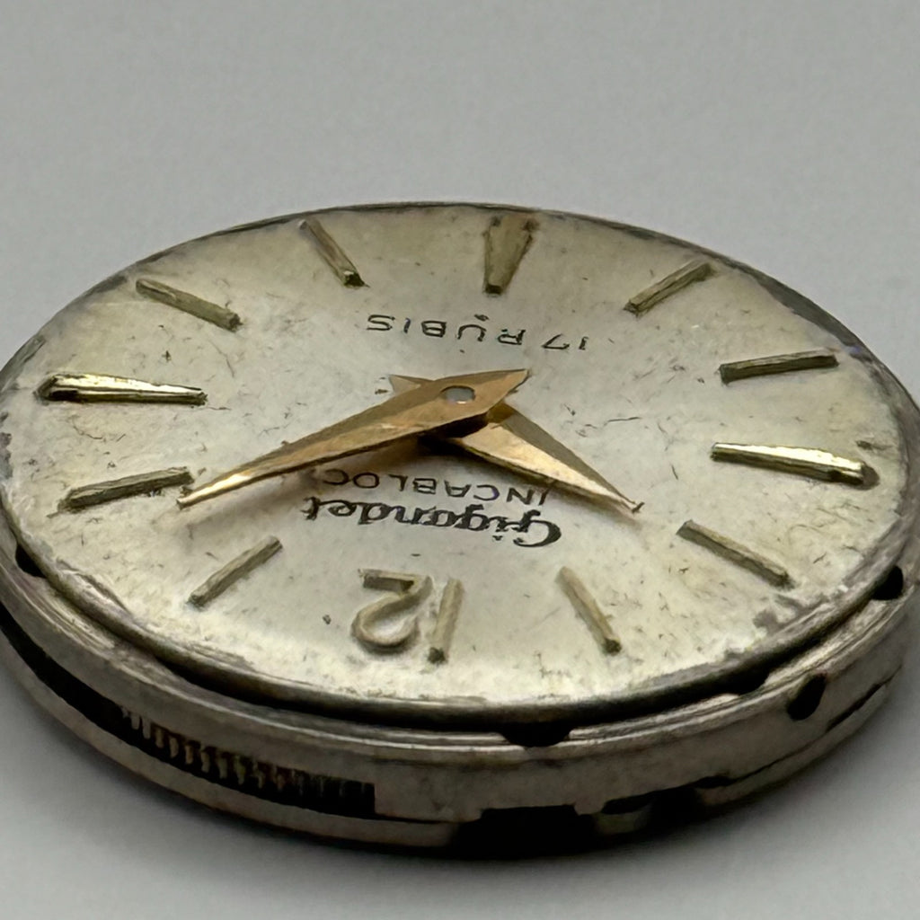 FHF 34 Watch Movement Gigandet Incabloc 17 Rubis Ladies Manual Wind Parts 17.4mm