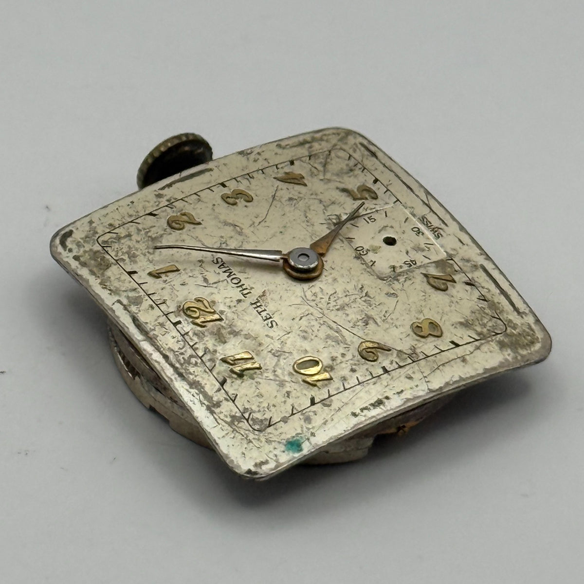 Seth Thomas 001 Watch Movement D247 Running RARE Manual Wind Parts 23.6mm