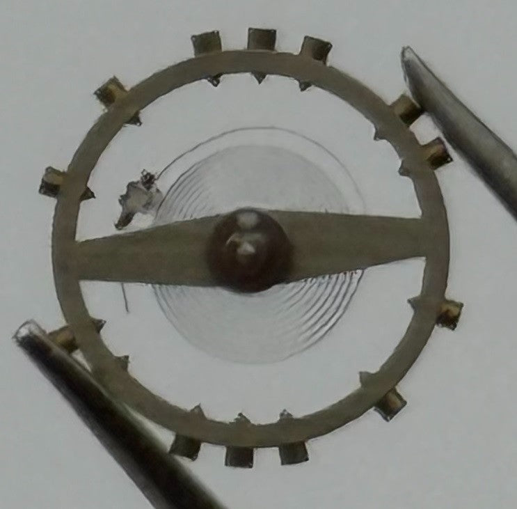 AV 10 Balance Wheel Complete And Spring Pour Watch Movement Parts Vintage NOS