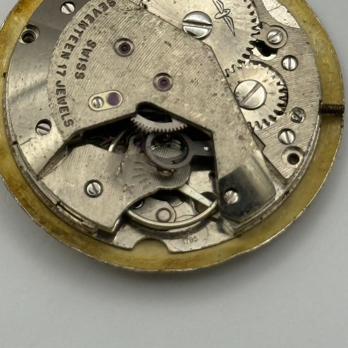 AS 1795 Watch Movement A. Schild 1795 Rotary 17J Incabloc Swiss Parts 25.9mm