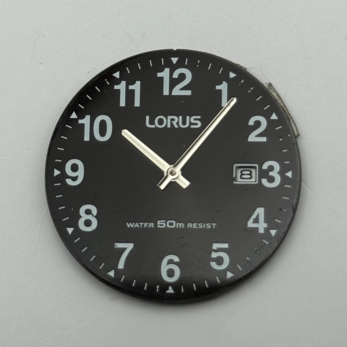 Lorus Watch Dial 50M Black Japan Vintage Spare Parts Repair 32.4mm