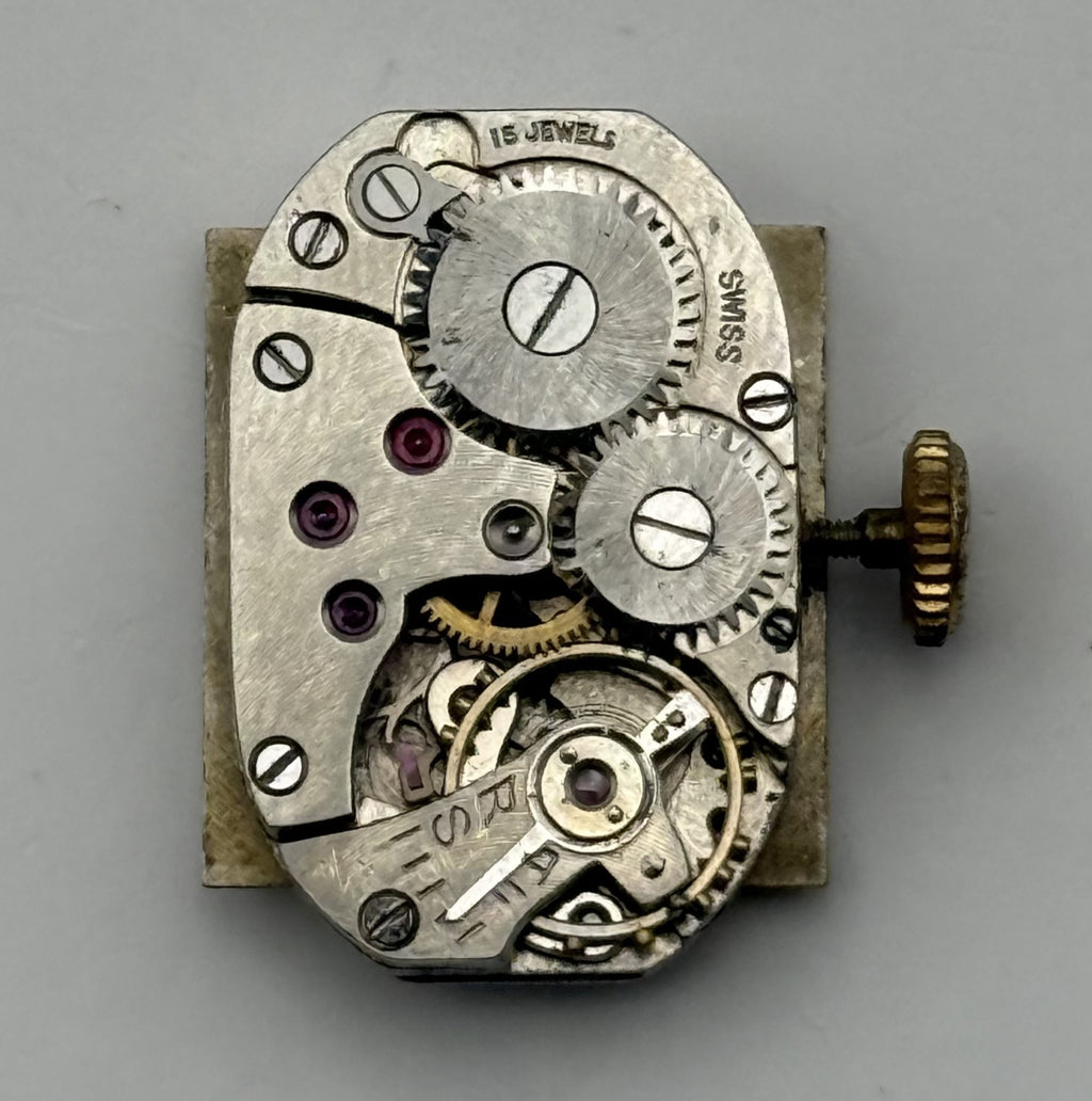 Peseux 120 Watch Movement Ancre 15 Rubis Swiss Manual Wind Parts Repair 12.8mm