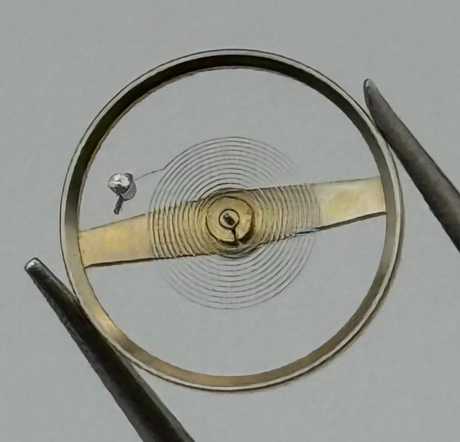 H. Becker 110 113 Balance Wheel Complete And Spring 1392 Watch Movement Parts